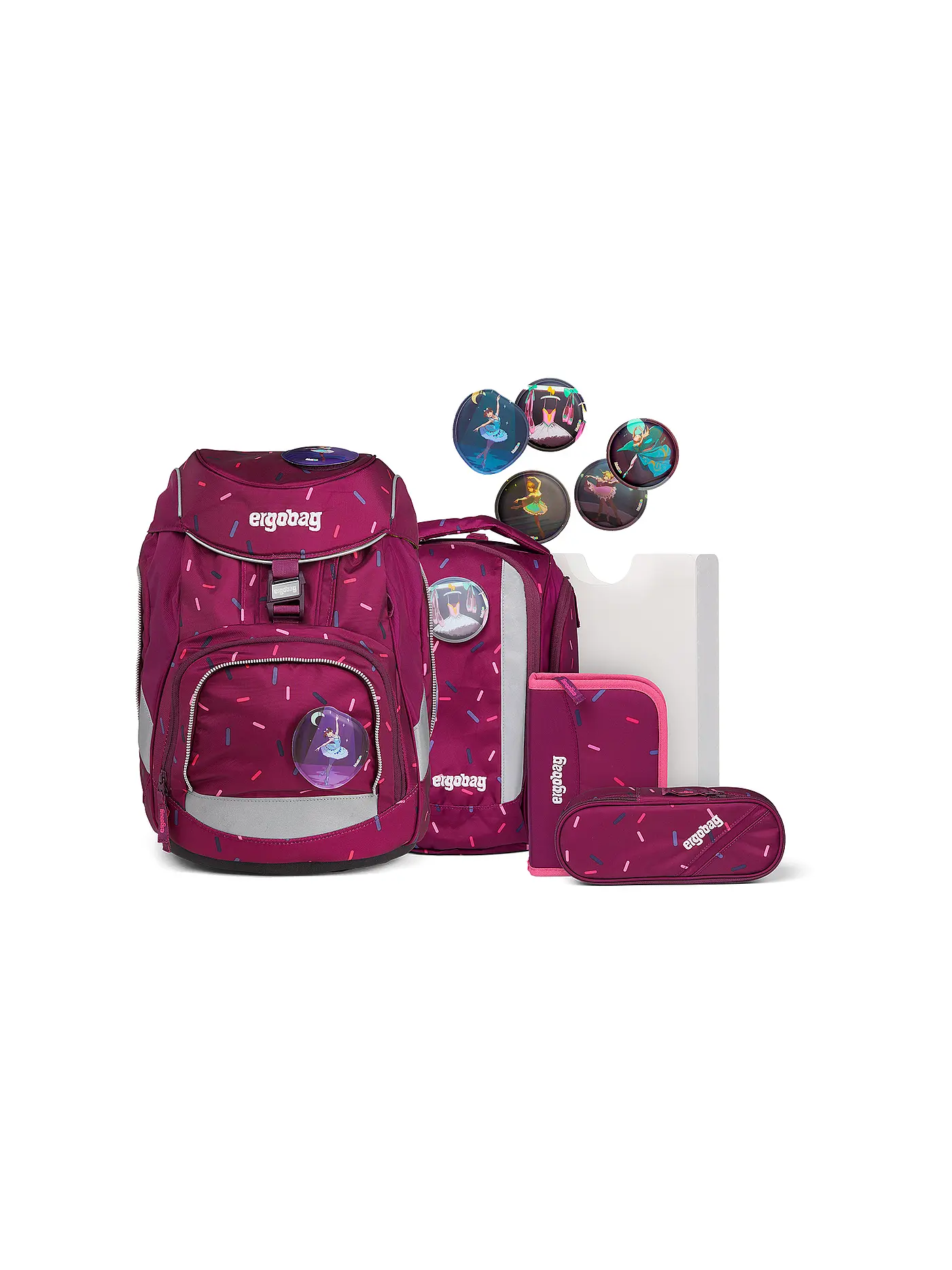 ERGOBAG | Schultaschen Set 6 tlg. Pack - Der NussknackBär | 